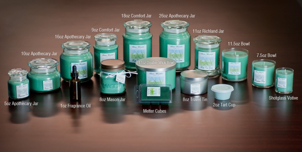 Sierra Mountain Candle Co Candle Line Up